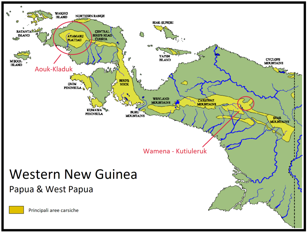 Papua karst map